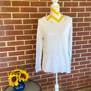 LOFT  White Sweater